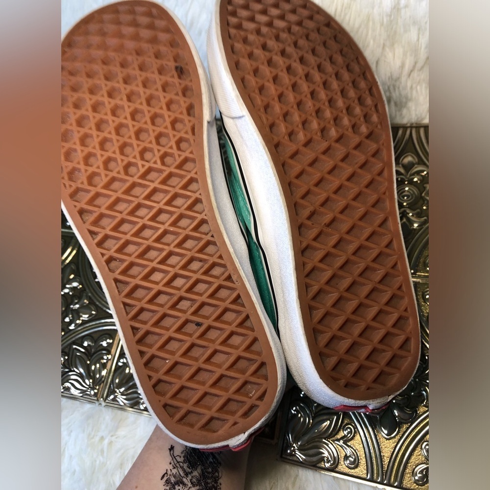 Women’s Teal Slip-On Sneakers size 6.5 Men’s 5 - Picture 14 of 16